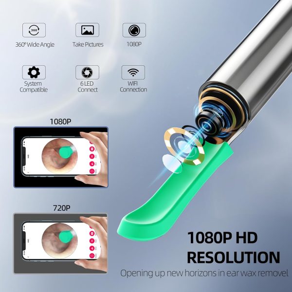 Rechargeable Ear Wax Removal Tool with Camera