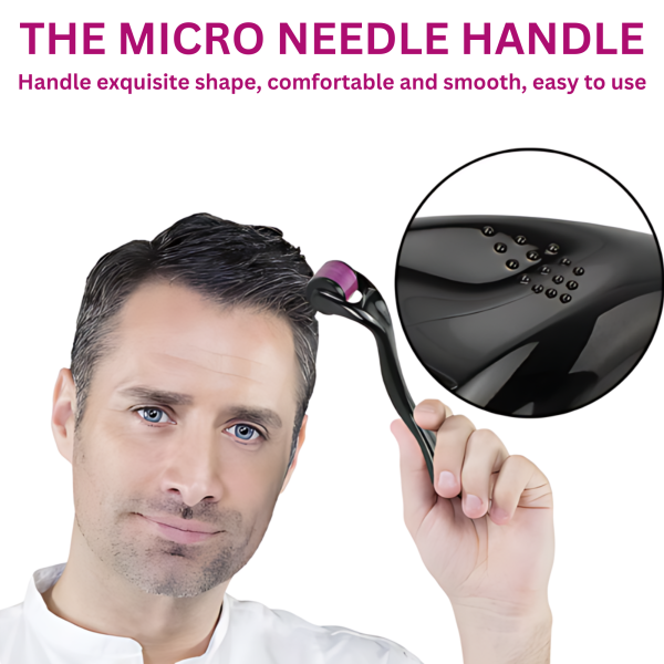 540 Needles Derma Roller Microneedling Tool for Face & Beard Growth 0.5mm & 1mm - Unisex Cosmetic Roller Brighten, Rejuvenate, & Smooth Skin Includes Free Storage Case­