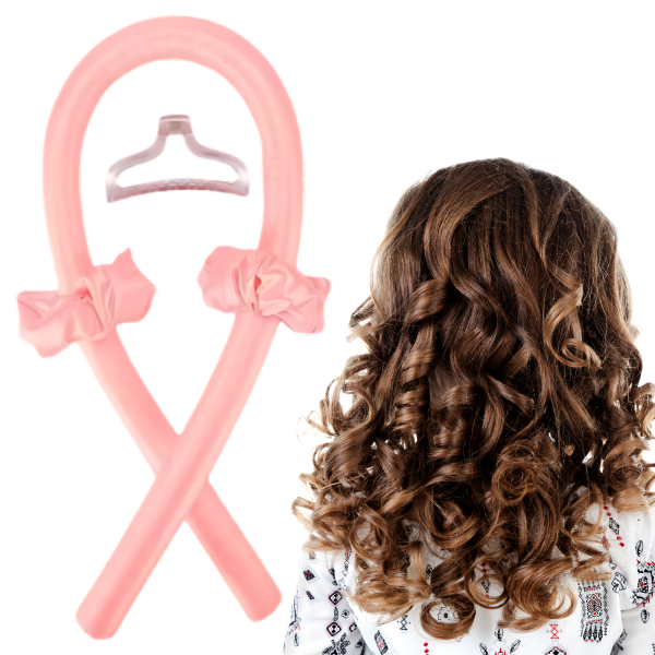 Heatless Hair Curler Tool Kit | Silk Curling Rod Headband Suitable for Heatless Curls Overnight Including Hair Claw Clip and Scrunchies